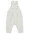 Salopette longue bébé fille en tubique matelassé gris BELUGA CHINE