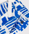 Bermuda short enfant en coton imprimé bleu MARSHMALLOW/ PORCELANA