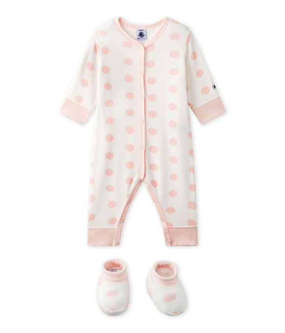 Dors Bien Sans Pieds Bebe En Bouclette Eponge Lait Rose Petit Bateau