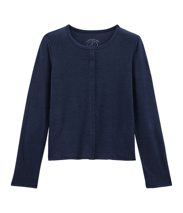 Cardigan femme bleu