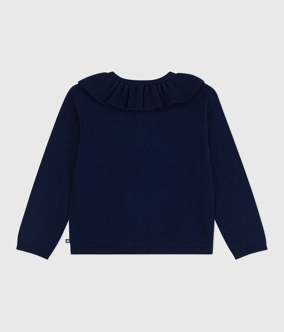 Cardigan enfant en laine et coton uni SOIR