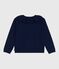 Cardigan enfant en laine et coton uni SOIR