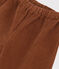 Pantalon bébé en velours grosses côtes marron CINA