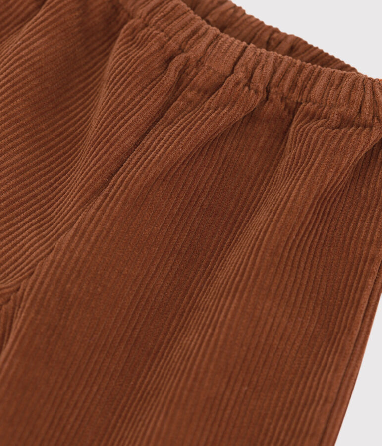 Pantalon b&eacute;b&eacute; en velours grosses c&ocirc;tes marron CINA