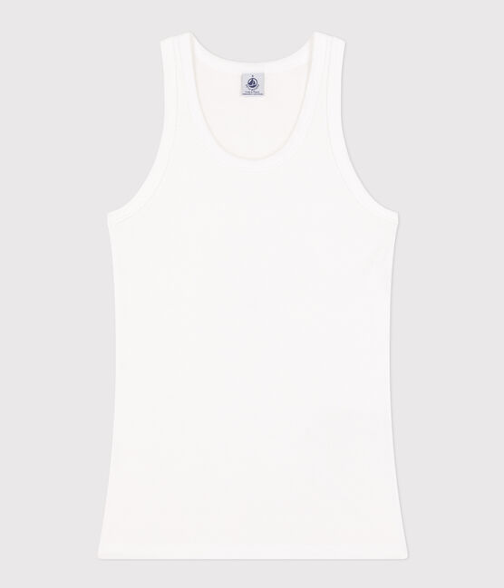 Débardeur L'ICONIQUE en coton Femme blanc ECUME