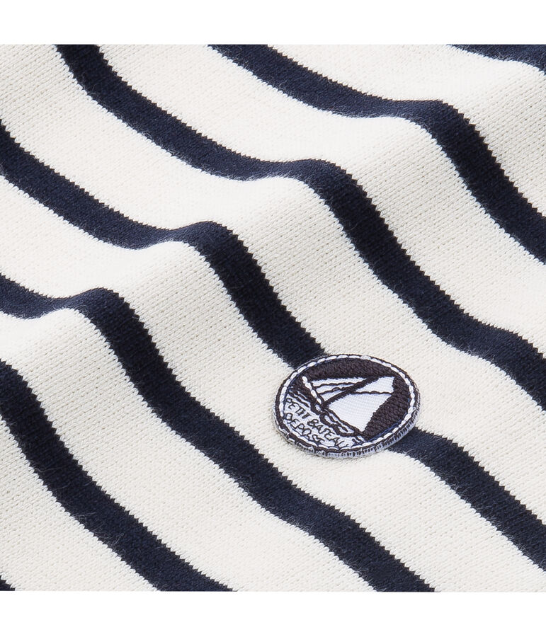 Sweat shirt blanc/bleu