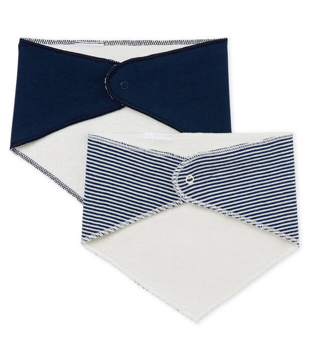 Lot de 2 bandanas-bavoirs b&eacute;b&eacute; mixte multicouleur