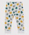Pantalon en molleton bébé. gris BELUGA/blanc MULTICO
