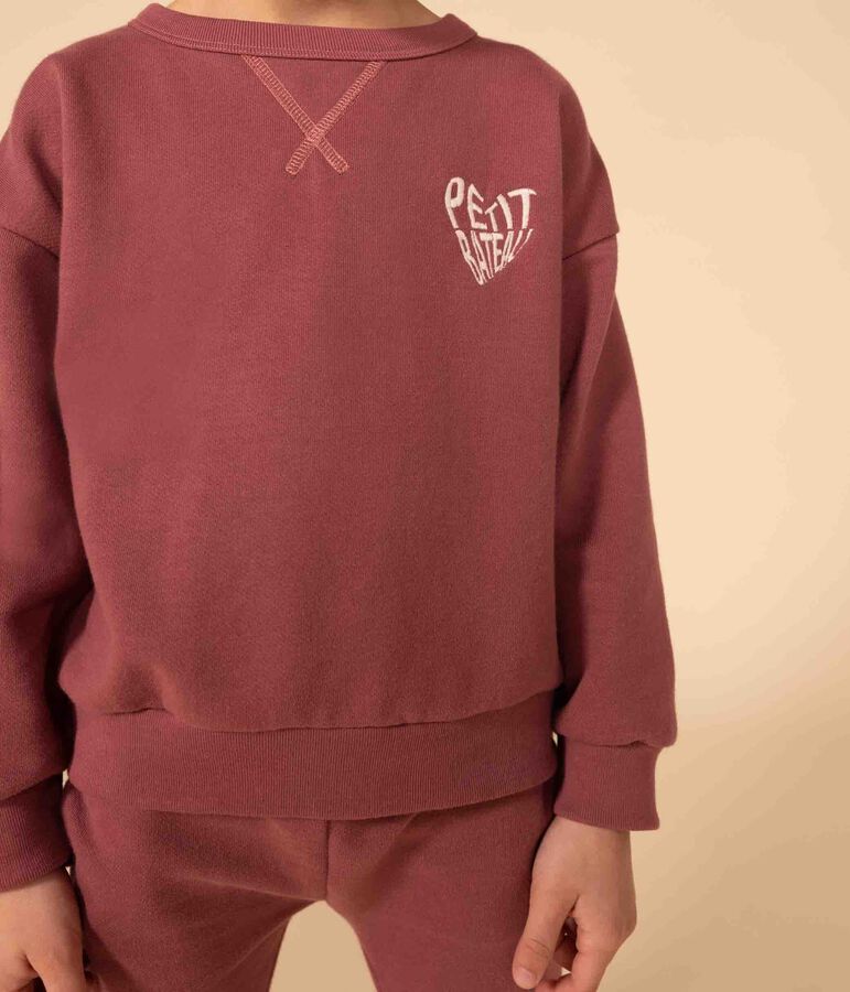 Sweatshirt en molleton enfant marron JUKE BOX