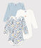 Lot de 3 bodies manches longues bébé en coton variante 1