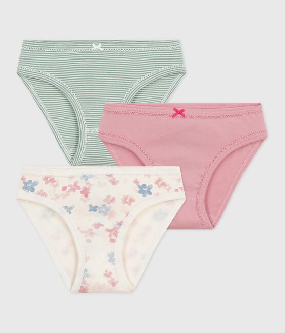 Lot de culottes enfant en coton imprimé fleurs variante 1