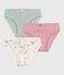 Lot de culottes enfant en coton imprimé fleurs variante 1