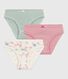 Lot de culottes enfant en coton imprimé fleurs