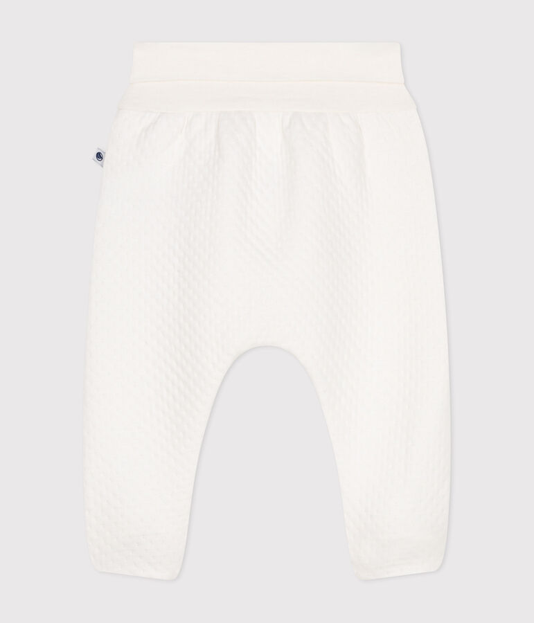 Pantalon &agrave; pieds en tubique matelass&eacute;  b&eacute;b&eacute; blanc MARSHMALLOW