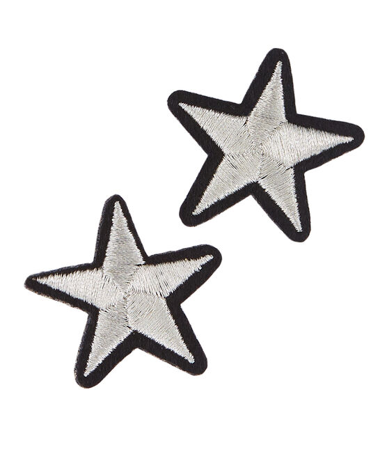 Patch étoiles gris ARGENT