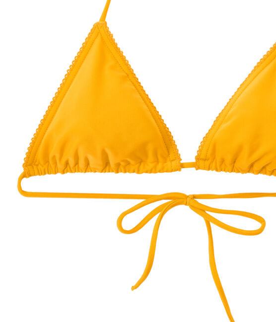 Maillot de bain femme 2 pièces uni orange FUSION