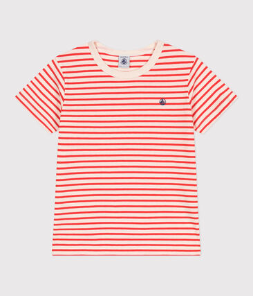 Teeshirt enfant en coton manches courtes à rayures