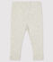 Legging bébé fille en côte 1x1 unie beige MONTELIMAR CHINE
