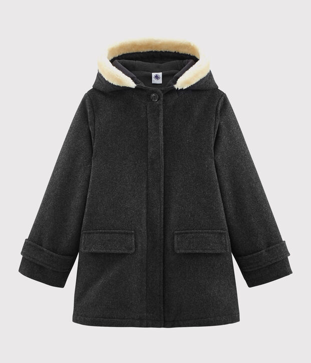 Manteau enfant fille gris