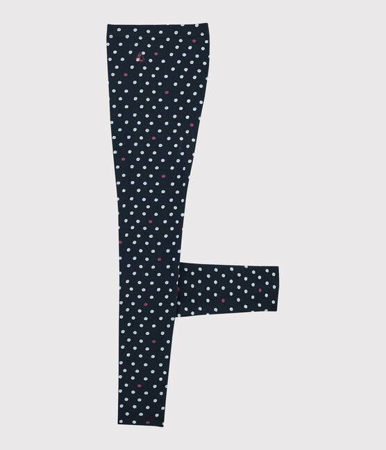Legging enfant fille bleu SMOKING/blanc MULTICO
