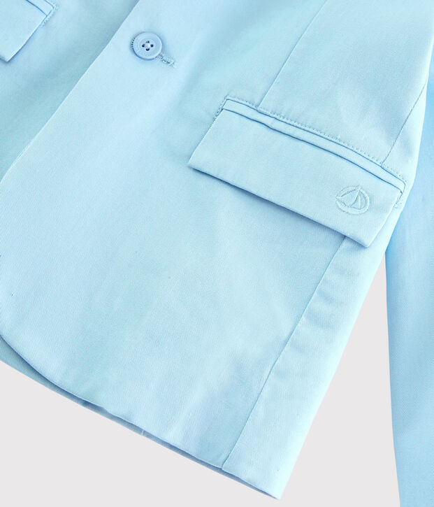 Veste en serge enfant gar&ccedil;on bleu