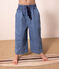 Pantalon large en denim léger enfant fille bleu DENIM CLAIR