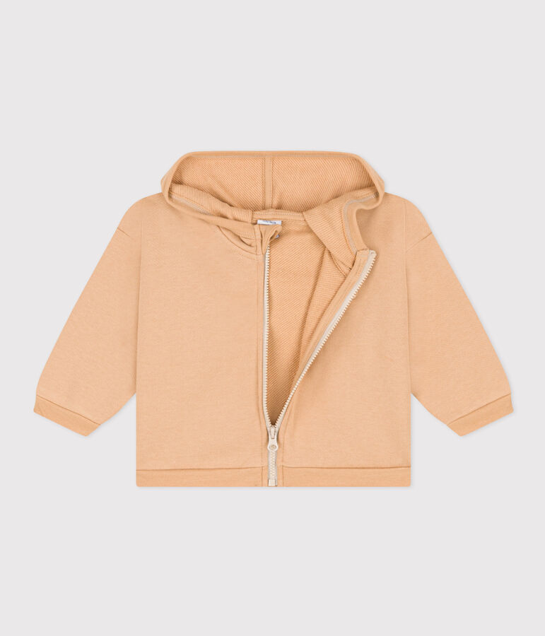 Sweatshirt &agrave; capuche en molleton b&eacute;b&eacute; beige TOURONE