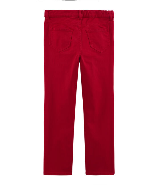 Pantalon enfant garcon rouge TERKUIT