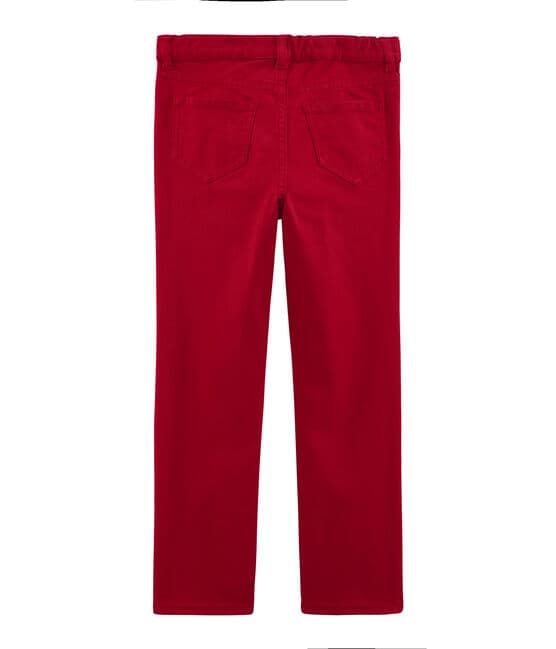Pantalon enfant garcon rouge TERKUIT