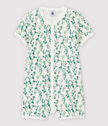PETIT BATEAU - Combicourt cactus bébé en coton/lin