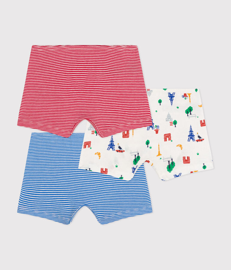 Lot de 3 shorties Paris en coton enfant variante 1
