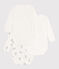 Lot de 3 bodies croisés manches longues lapins en coton bébé variante 1