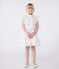 Robe enfant sans manches en coton cœurs blanc AVALANCHE/ MULTICO