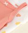 Lot de 3 bodies bretelles en coton cœurs bébé variante 1