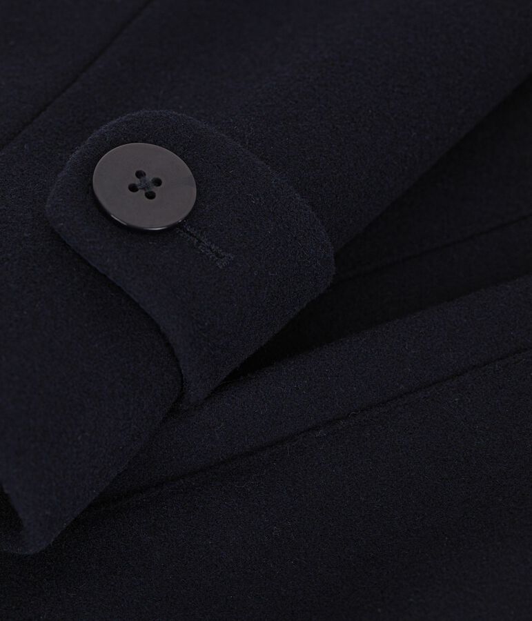 Caban femme en drap de laine bleu SMOKING