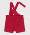 Salopette bébé en coton broderie anglaise jambes courtes SPI