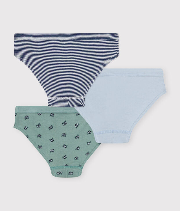 Lot de 3 slips en coton enfant multicouleur