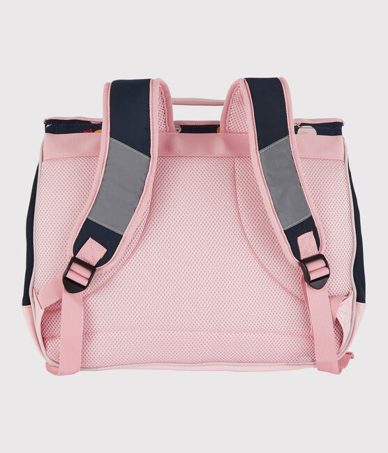 Cartable enfant fille-garçon bleu SMOKING/blanc MULTICO