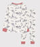 Pyjama toile de Jouy Paris petit garçon en coton blanc MARSHMALLOW/bleu MEDIEVAL