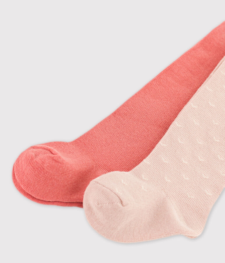 Lot de 2 paires de collants b&eacute;b&eacute; en jersey variante 1