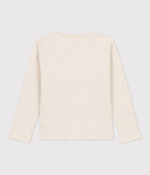 Tee-shirt en coton enfant gar&ccedil;on beige chin&eacute;