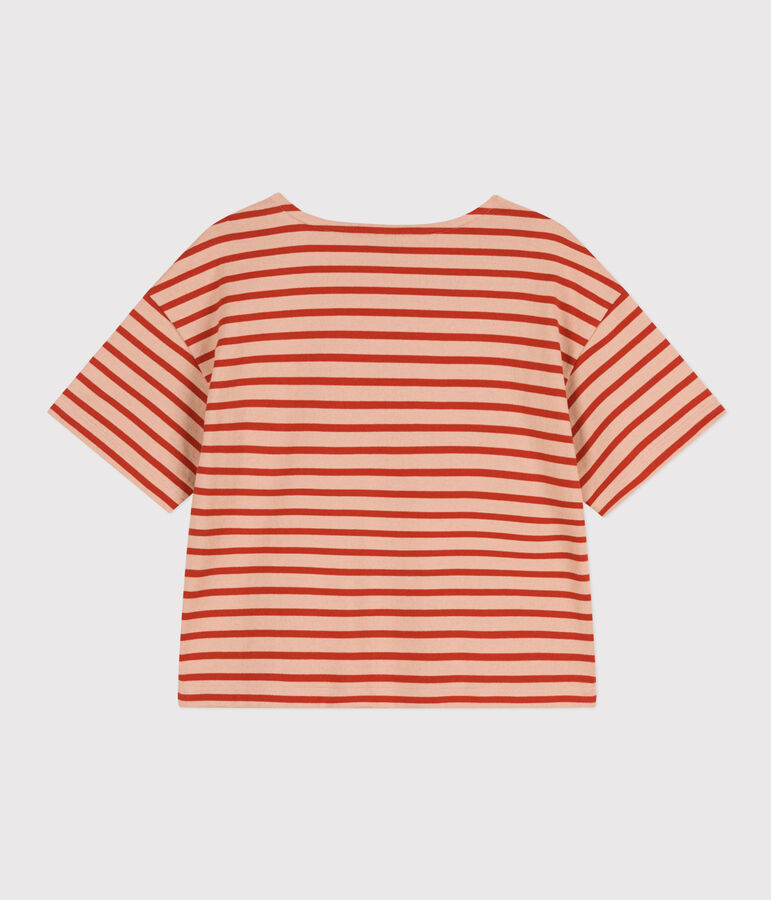 Marini&egrave;re en coton Femme beige VINTAGE/rouge HARISSA