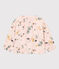 Blouse imprimée en gaze de coton enfant fille rose SALINE/blanc MULTICO