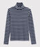 Sous pull iconique Femme bleu SMOKING/blanc MARSHMALLOW