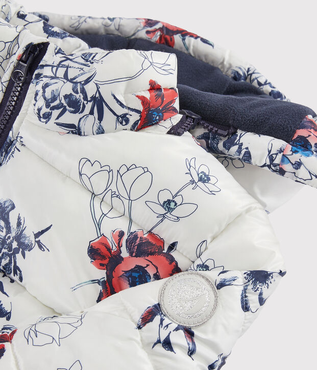 Doudoune enfant Fille blanc/multicouleur