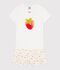 Pyjama short enfant en coton imprim&eacute; fruits blanc/multicouleur