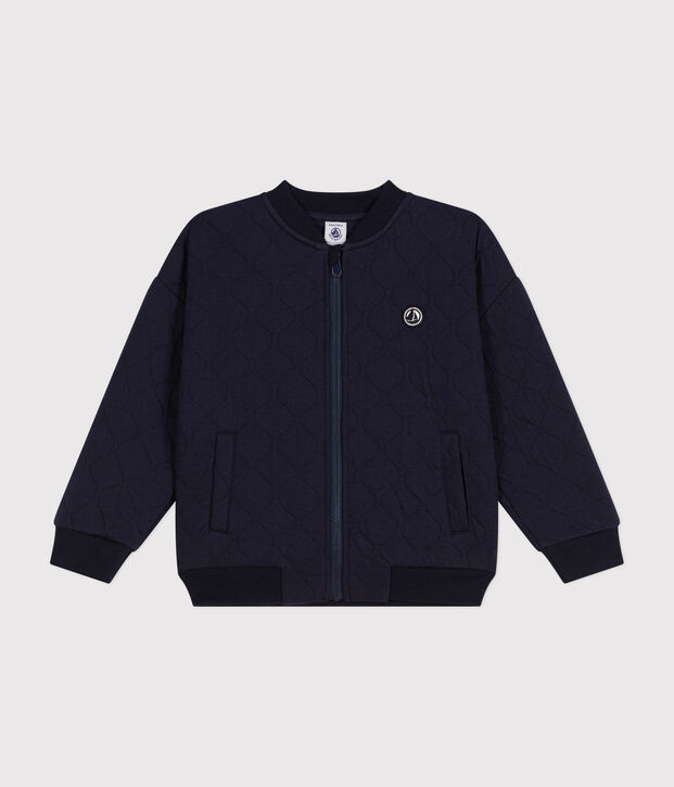 Gilet en tubique enfant gar&ccedil;on bleu