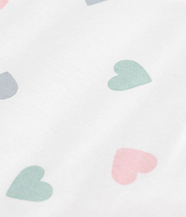 Gilet sans manche r&eacute;versible b&eacute;b&eacute; en coton imprim&eacute; blanc/multicouleur