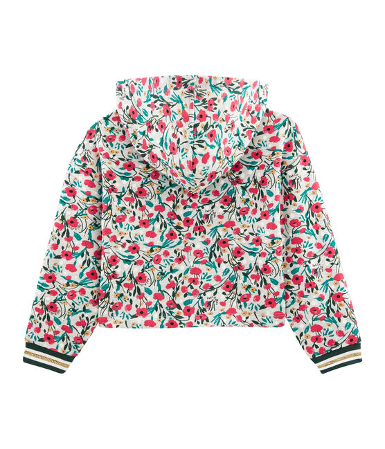 Sweatshirt enfant fille gris BELUGA/blanc MULTICO