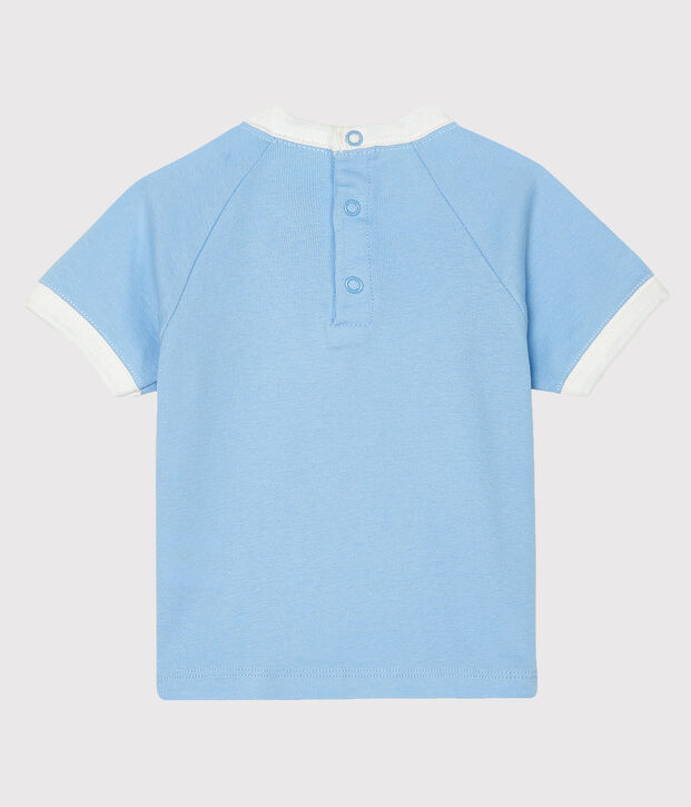 Tee-shirt manches courtes b&eacute;b&eacute; gar&ccedil;on bleu